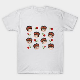 Cute FridaKahlo pattern T-Shirt